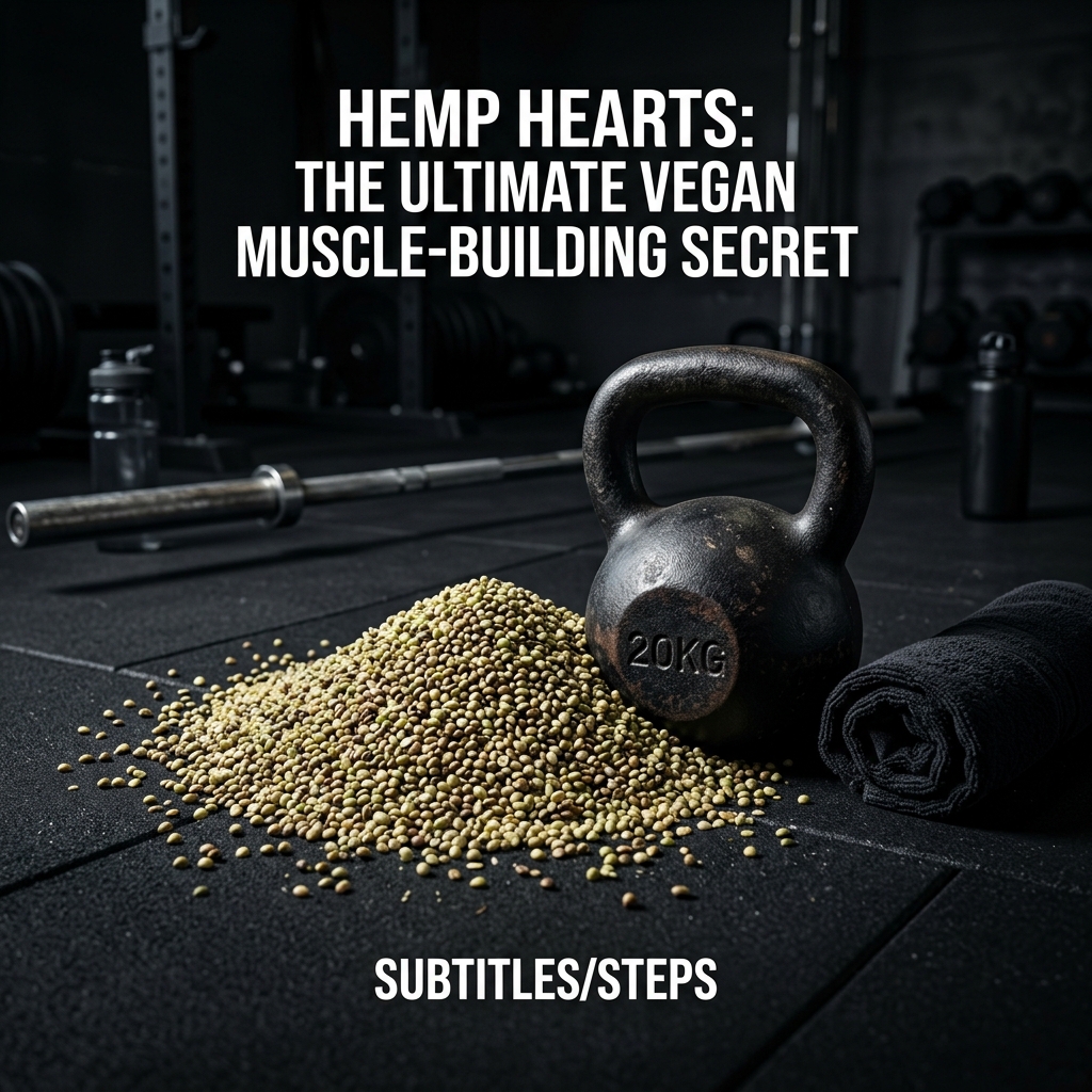 Fresh green and white hulled hemp seed hearts measured in spoons for athletic protein recovery
